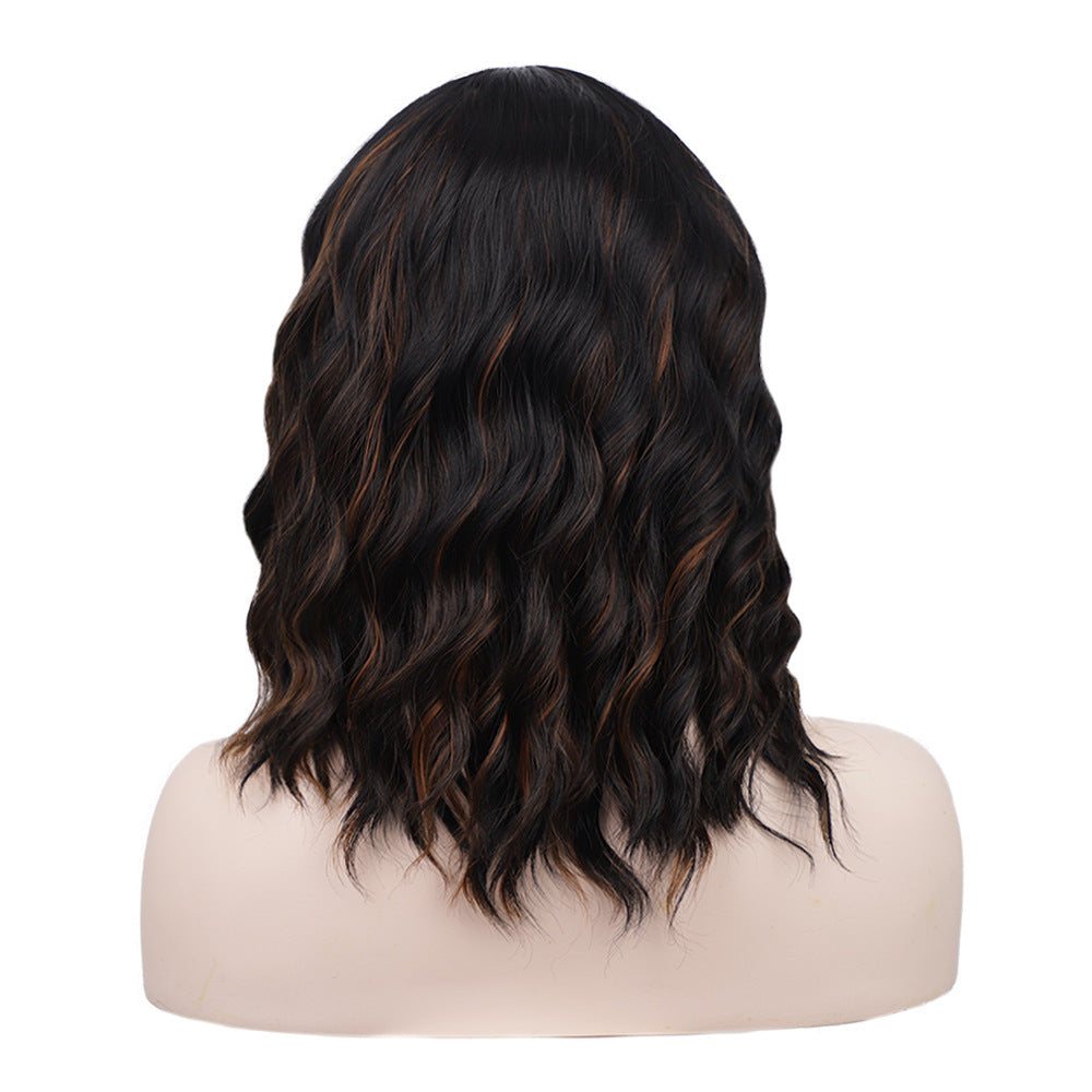 Front Lace Wig Short Curly Hair Fake Front Lace Wig Short Curly Hair Fake